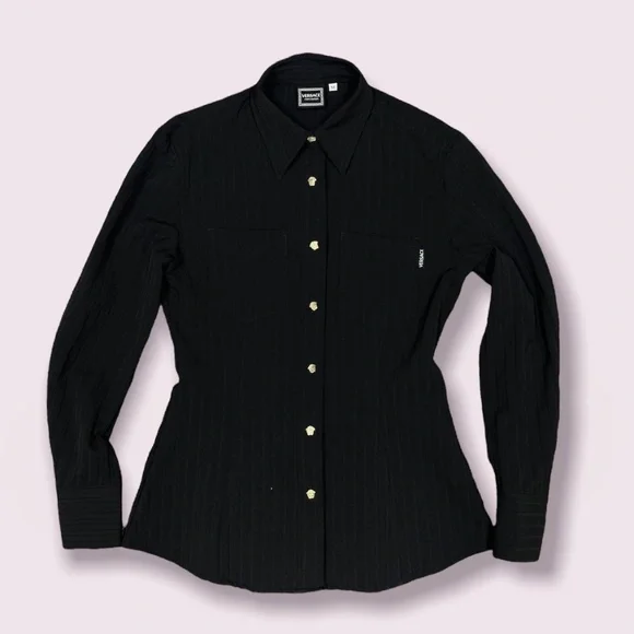 Versace Medusa Dress/Button-Up Shirt - Picture 2 of 10
